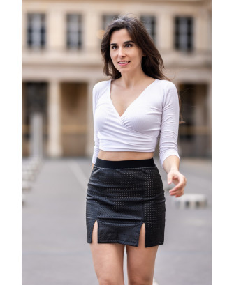 Jupe courte noir Stella 